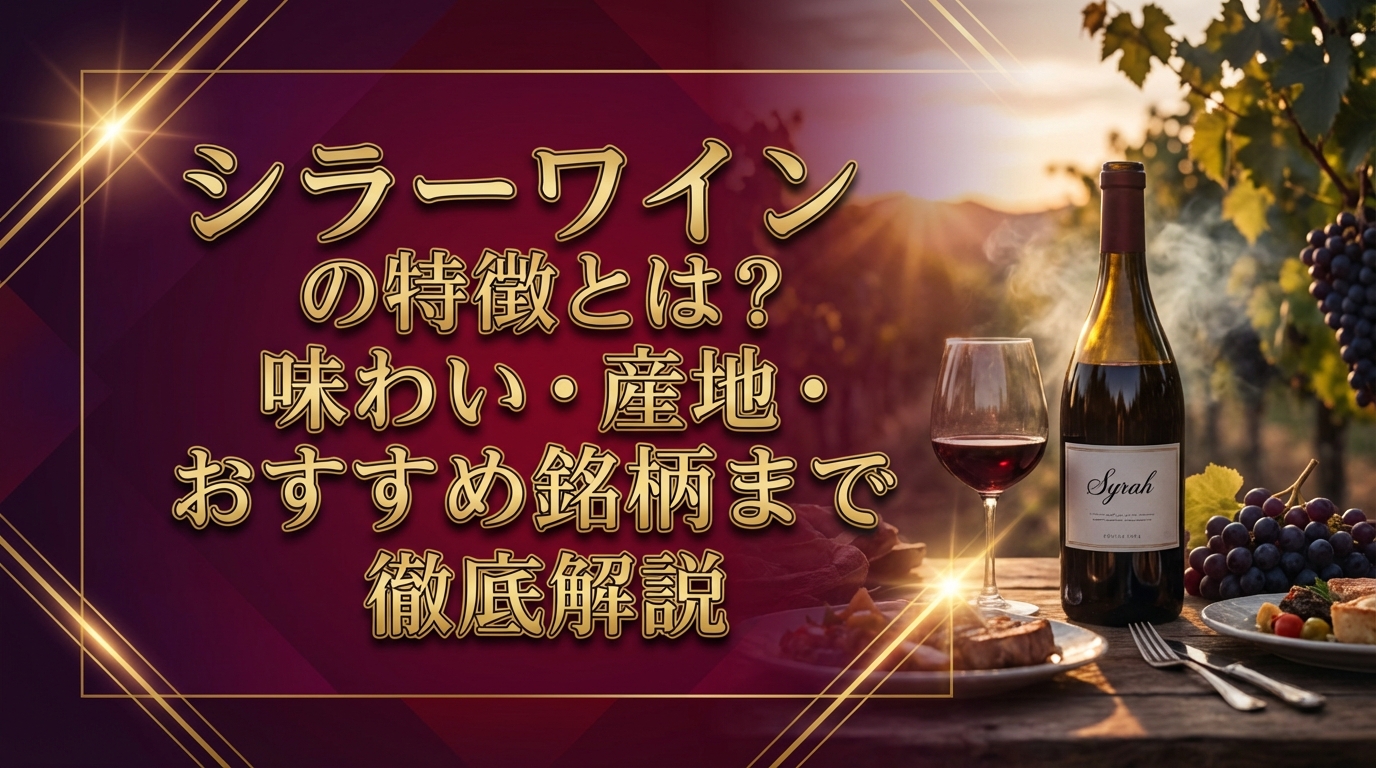 シラーワインの特徴とは？味わい・産地・おすすめ銘柄まで徹底解説