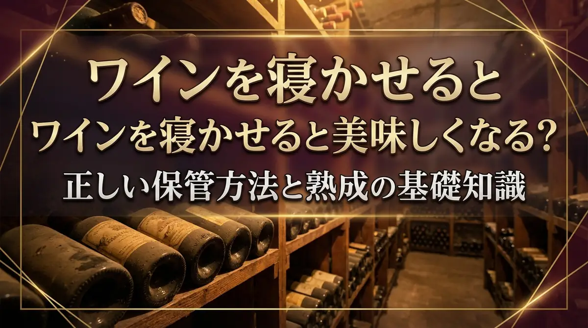 ワインを寝かせると美味しくなる?正しい保管方法と熟成の基礎知識
