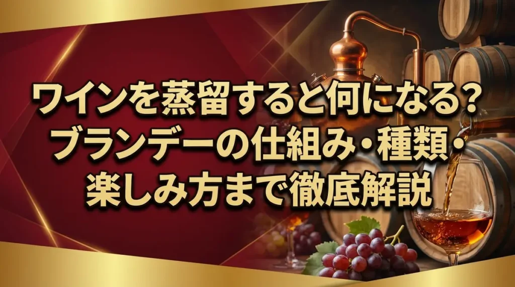 ワインを蒸留すると何になる？ブランデーの仕組み・種類・楽しみ方まで徹底解説