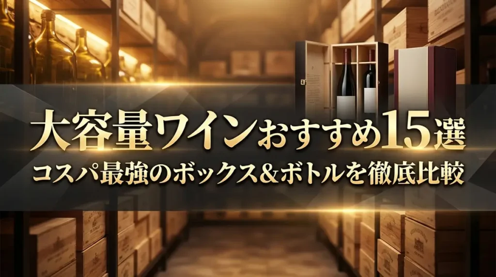 大容量ワインおすすめ15選｜コスパ最強のボックス＆ボトルを徹底比較