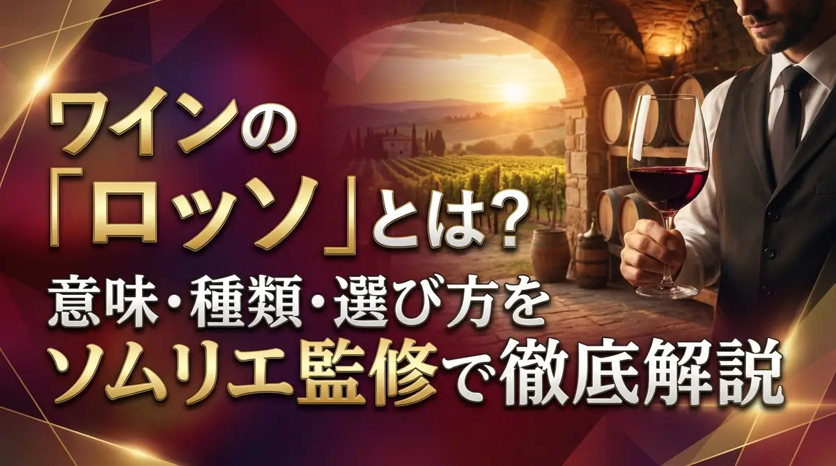 ワインの「ロッソ」とは？意味・種類・選び方をソムリエ監修で徹底解説