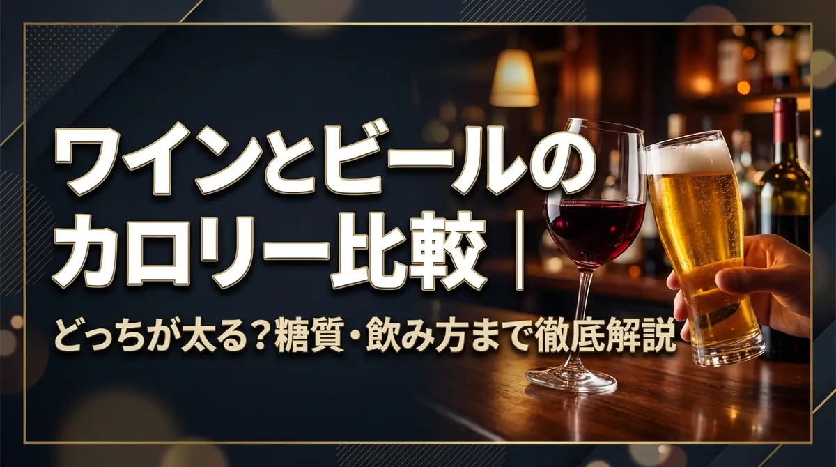 ワインとビールのカロリー比較｜どっちが太る？糖質・飲み方まで徹底解説