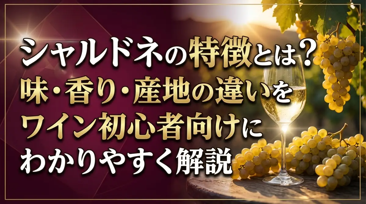 シャルドネの特徴とは？味・香り・産地の違いをワイン初心者向けにわかりやすく解説