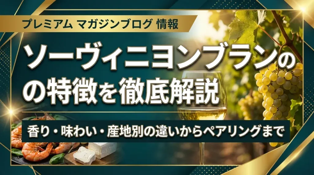 ソーヴィニヨンブランの特徴を徹底解説｜香り・味わい・産地別の違いからペアリングまで