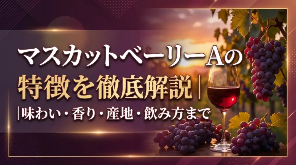 マスカットベーリーAの特徴を徹底解説｜味わい・香り・産地・飲み方まで