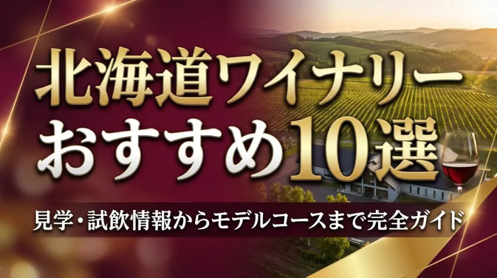 北海道ワイナリーおすすめ10選｜見学・試飲情報からモデルコースまで完全ガイド