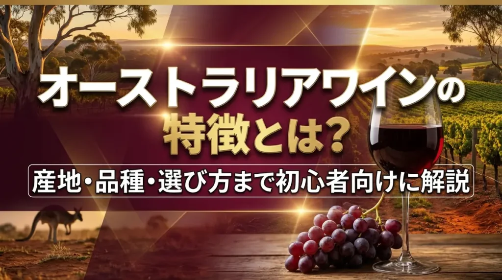 オーストラリアワインの特徴とは？産地・品種・選び方まで初心者向けに解説